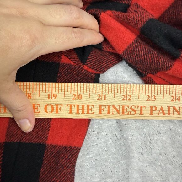 Vtg Wool Blend Blazer Jacket Women M/L Red Black Buffalo Check Plaid Hipster 90s - Picture 8 of 11